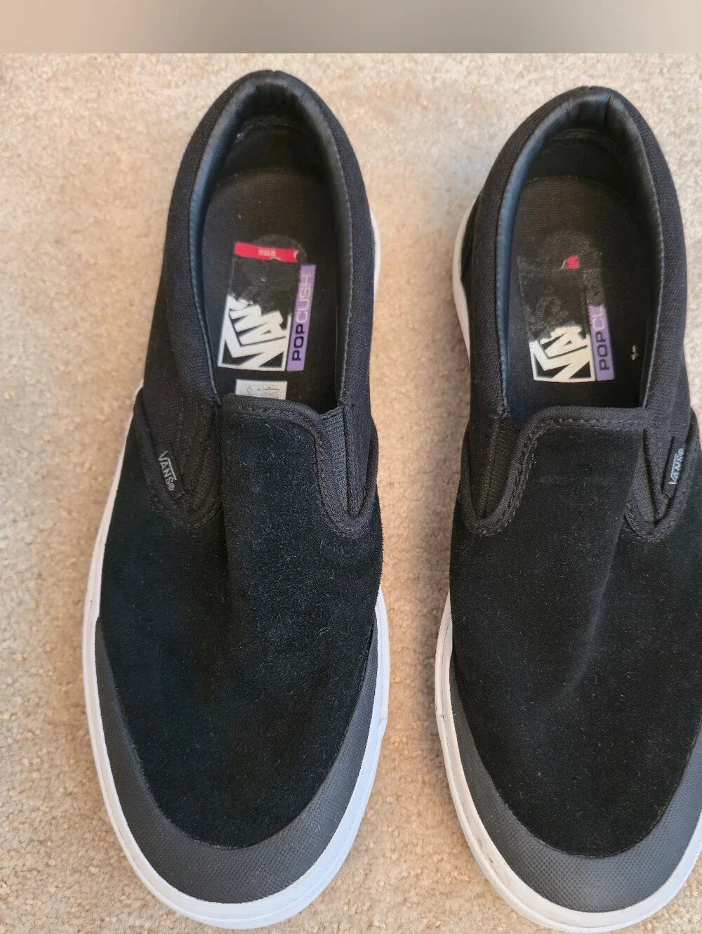 Vans BMX Slip-On Black Suede Size 9 Wafflecup Duracap